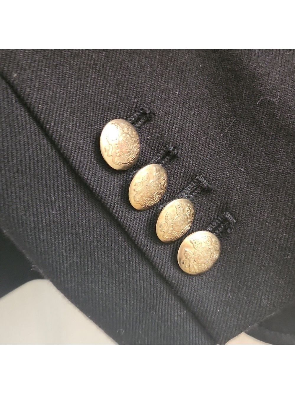 J. CREW classic Schoolboy Blazer Wool blend Sz: 2 black Style#05157 Academia - Picture 5 of 12